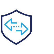 Securely manage and exchange data icon