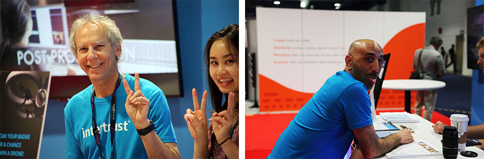 Intertrust employees sign off from NAB, having had a great time meeting our customers.