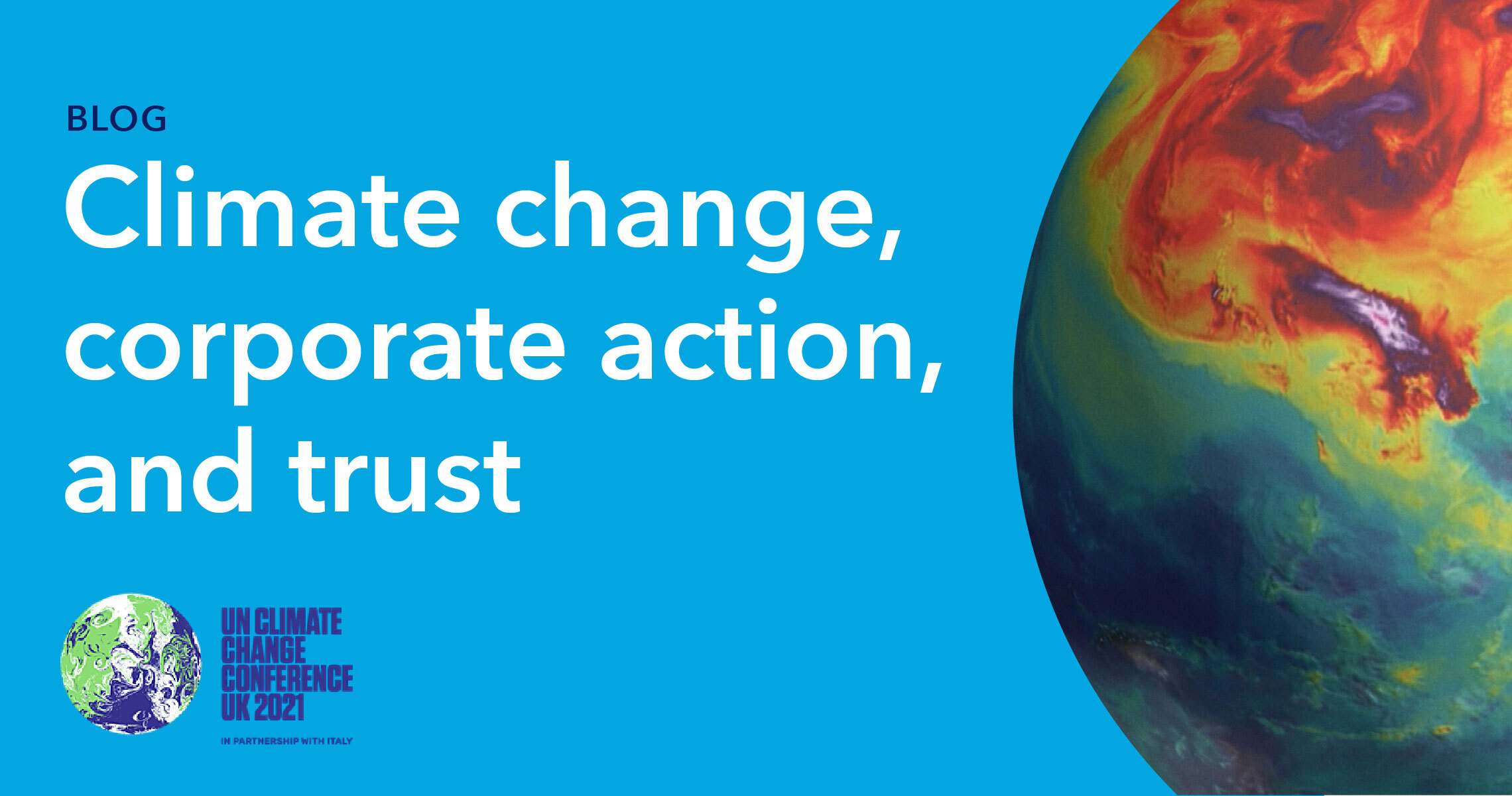 Blog Header - climate change, corporate action, and trust