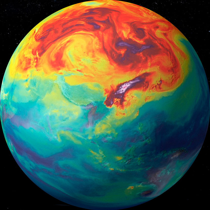 Climate and sustainability hero graphic