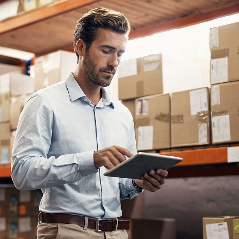 IoT retail supply chain hero graphic