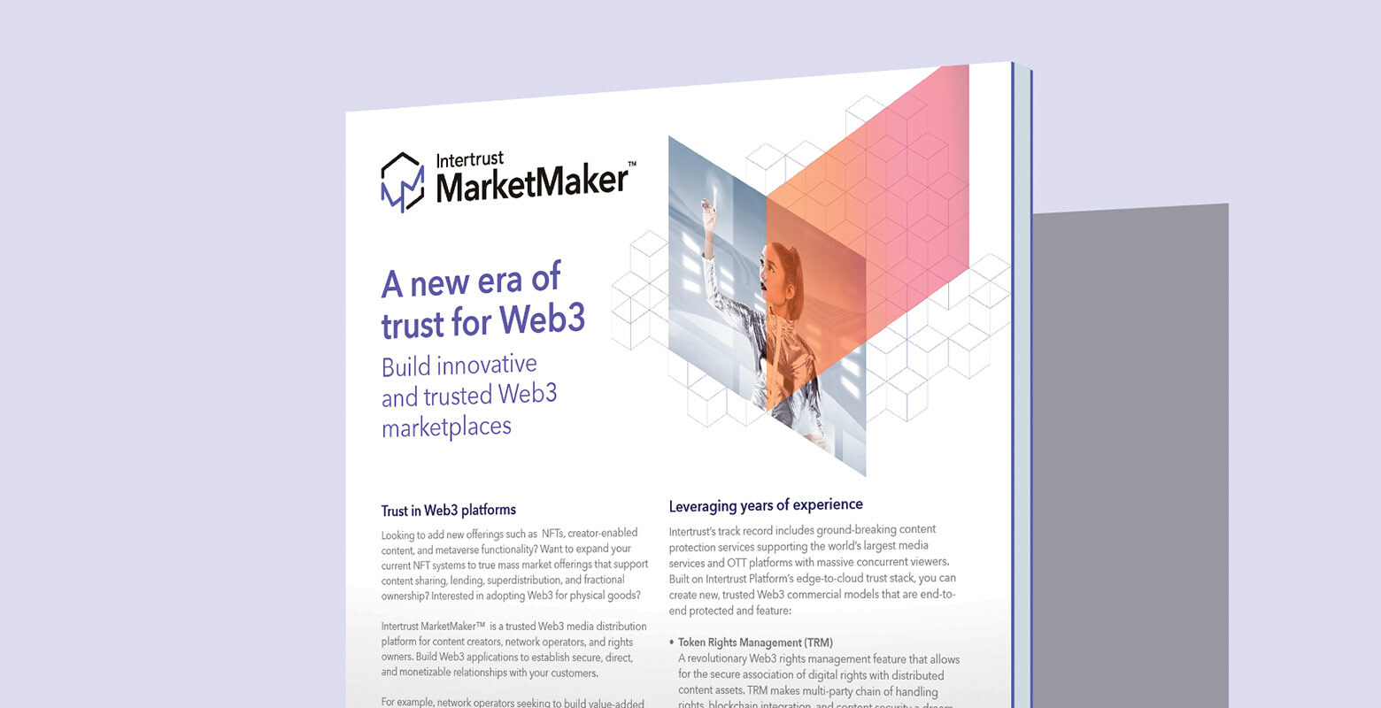 Intertrust MarketMaker: A new era of trust for Web3 hero graphic