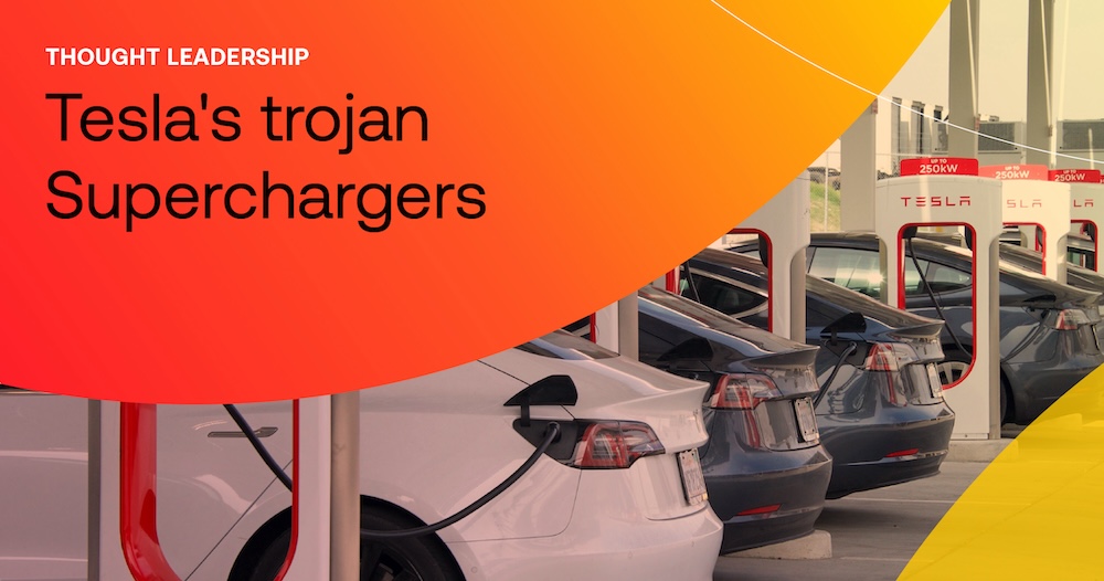 Tesla’s Trojan Superchargers: All your data are belong to us hero graphic