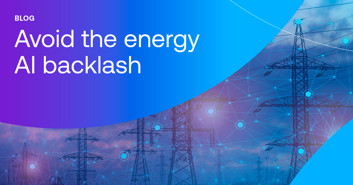 How to avoid the energy AI backlash? Protect the data. hero graphic